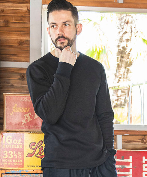 MR.OLIVE / HEAT THERMAL / INNER CREW NECK SHIRT ミスターオリーブ ヒートサーマル / クルーネックシャツ